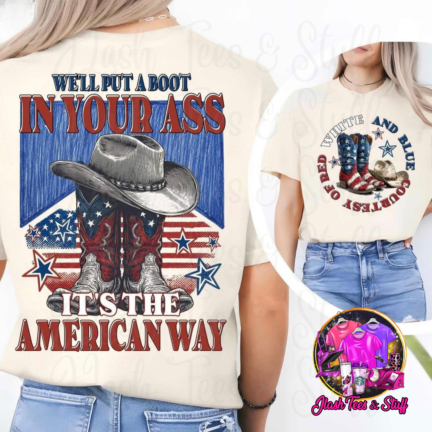 Courtesy of The Red White and Blue | Front and Back