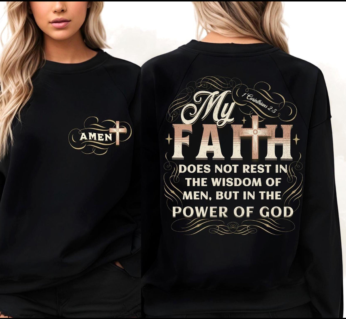 My Faith Does Not Rest | Front and Back