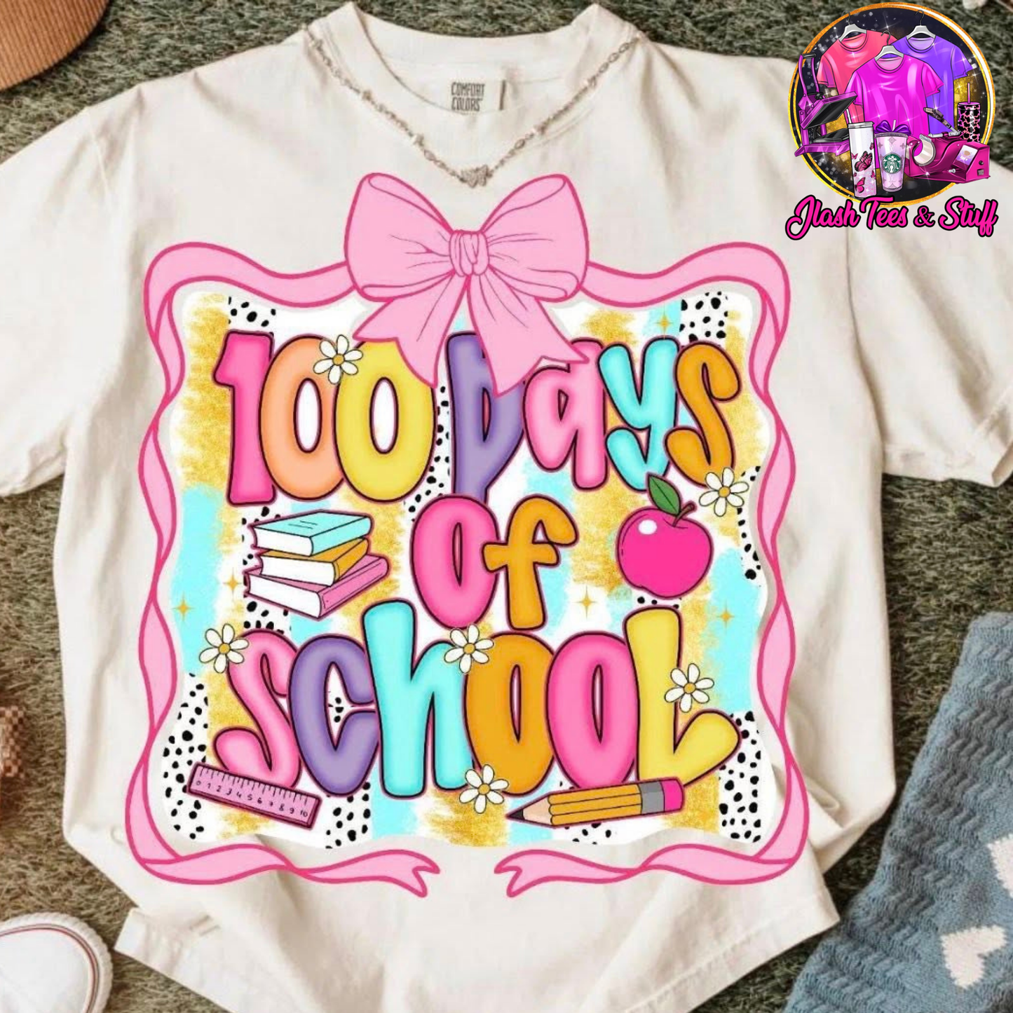 100 Days of School with Croquette Bow