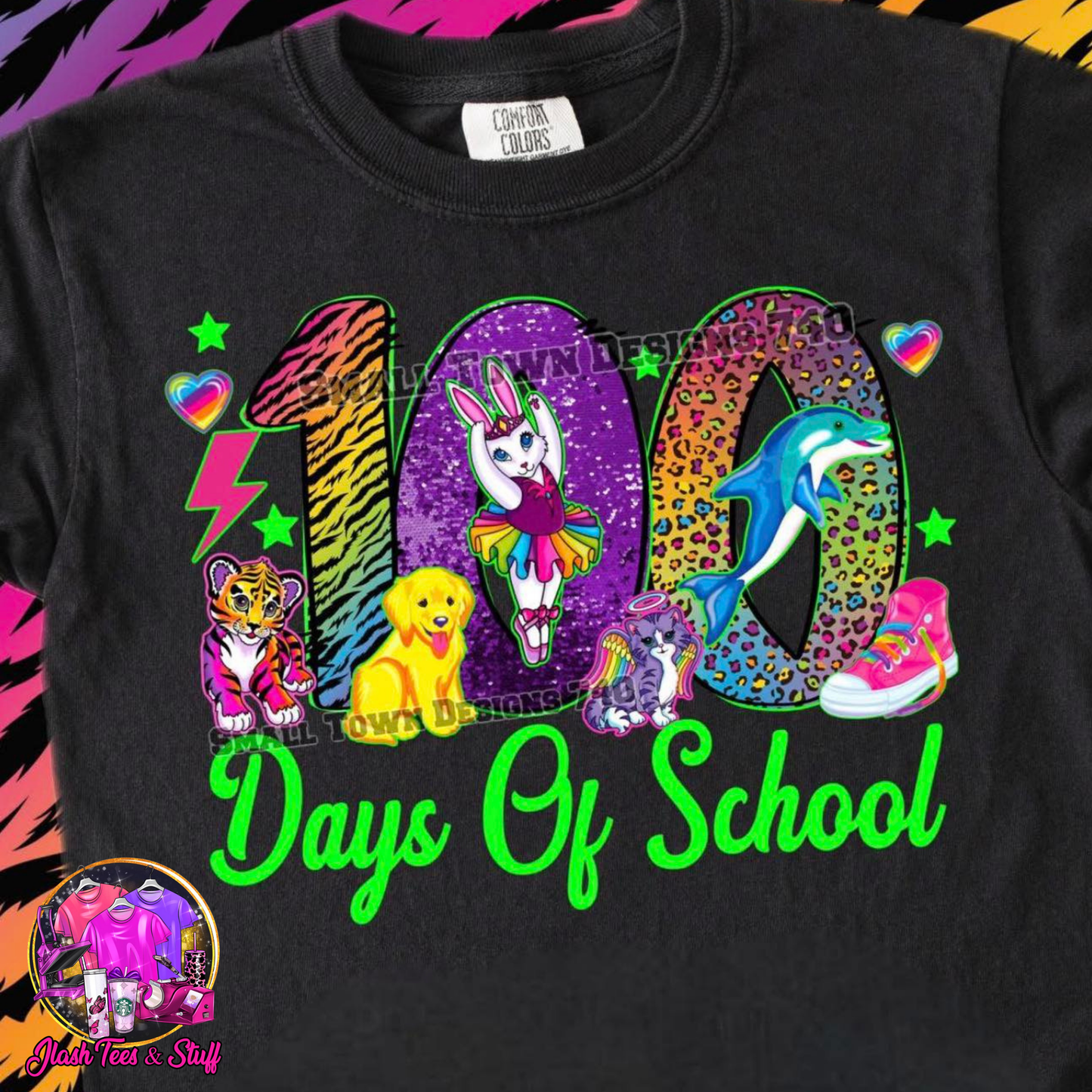100 Days of School NEON