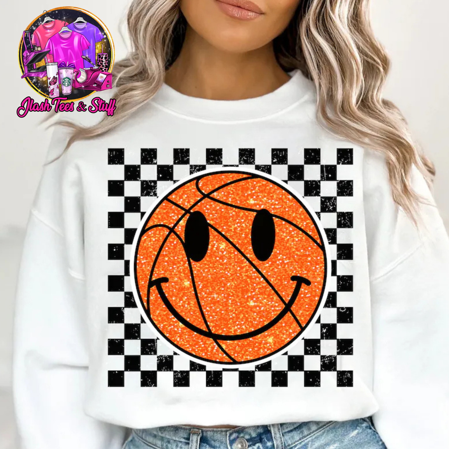 Basketball Smiley Face