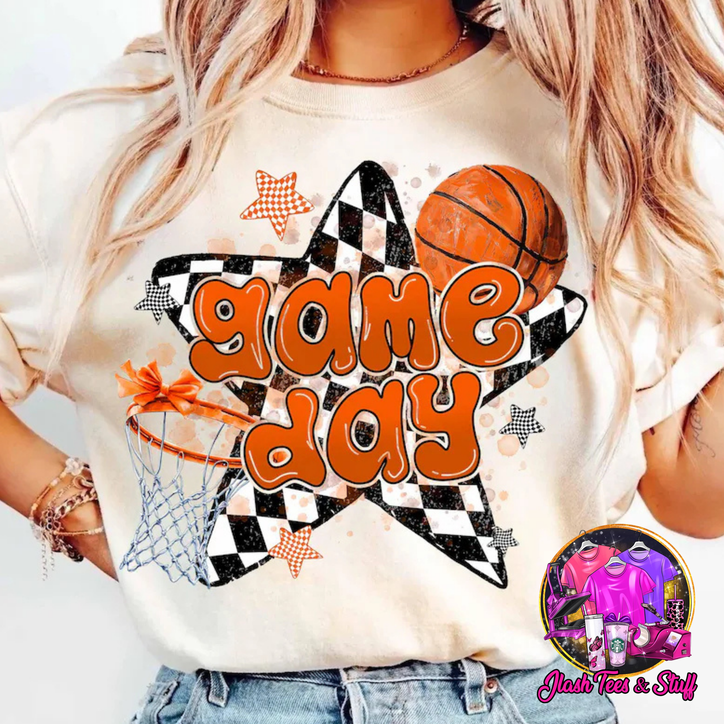 Basketball - Game Day with Checker Star