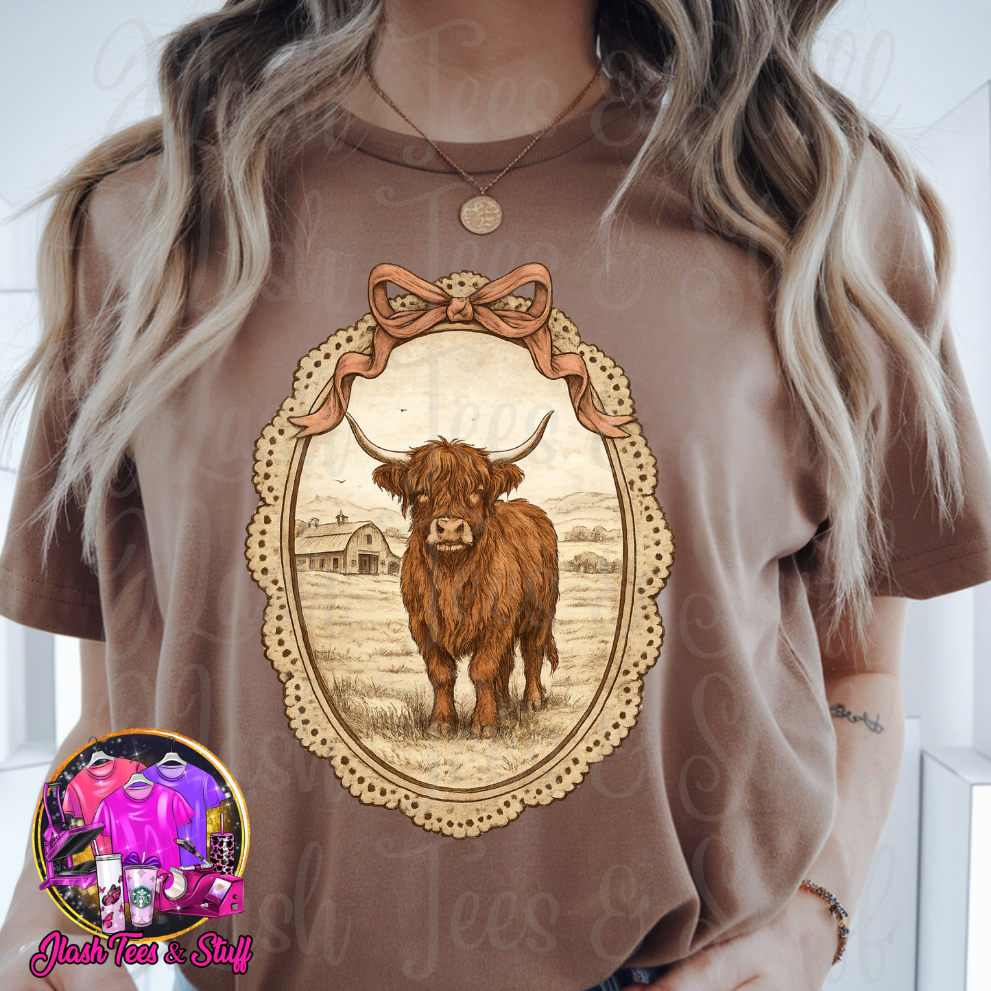 Vintage Highland Cow