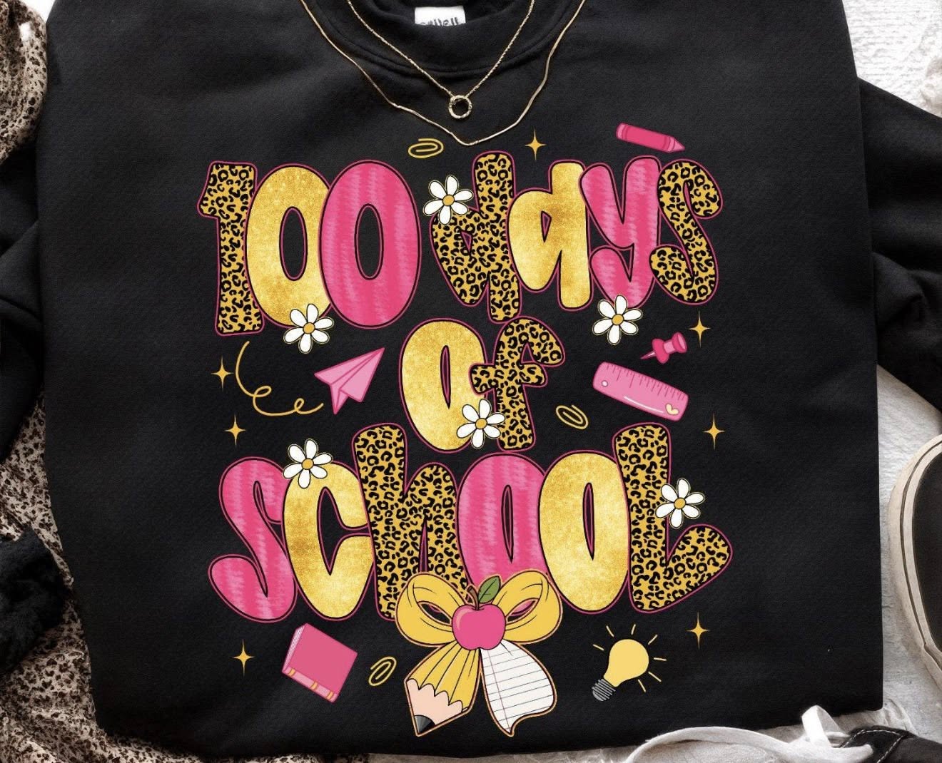 100 Days of School with Cheetah Print