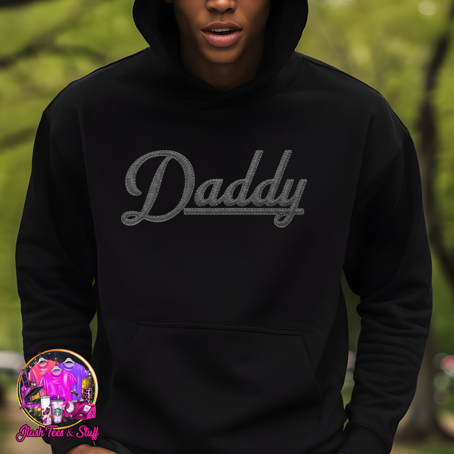 Daddy | Embroidered Look | Gray