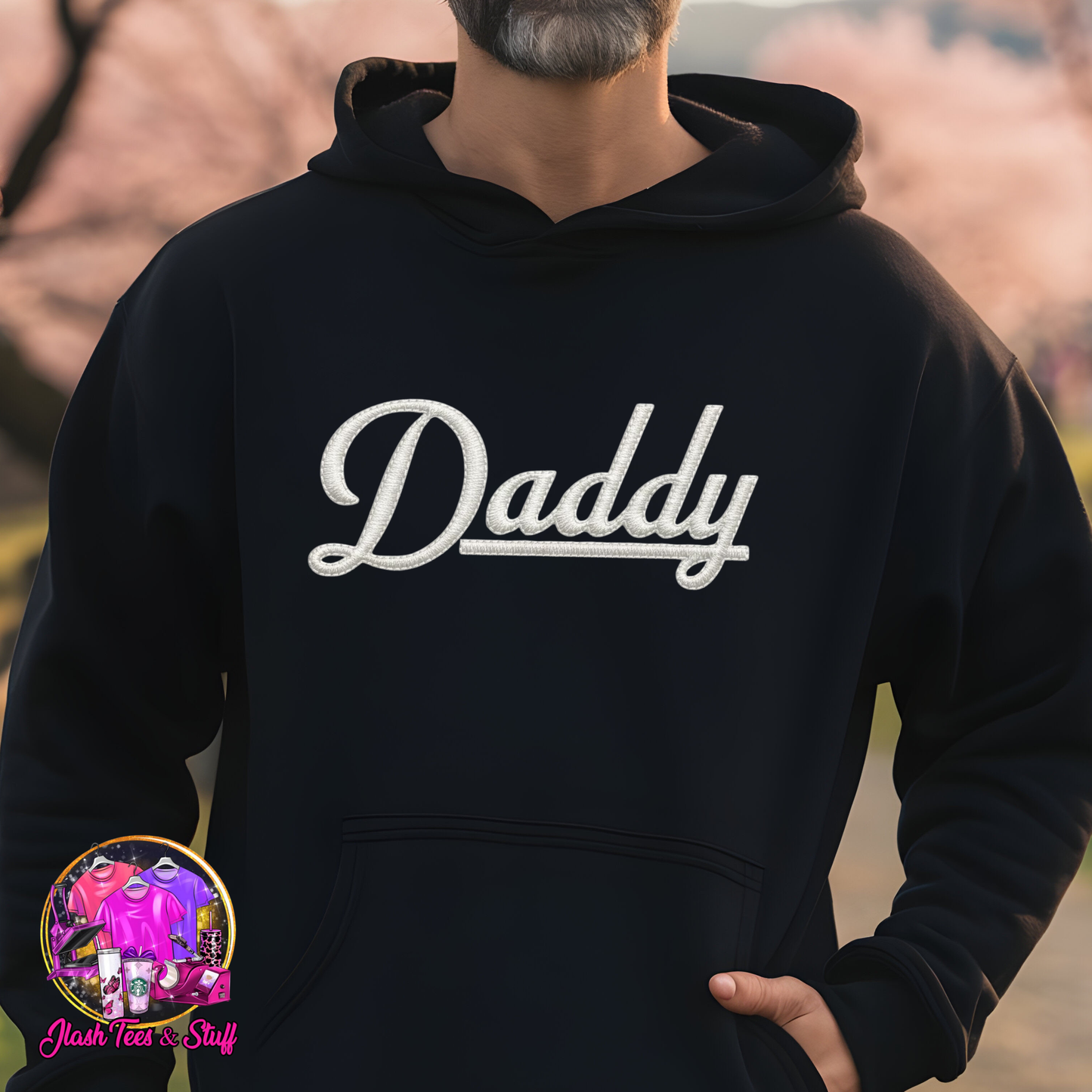 Daddy | Embroidered Look | White
