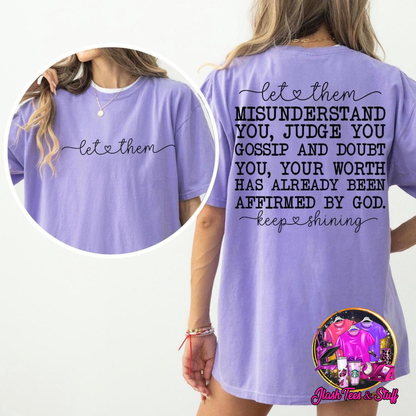 Let Them - Keep Shining | Front and Back