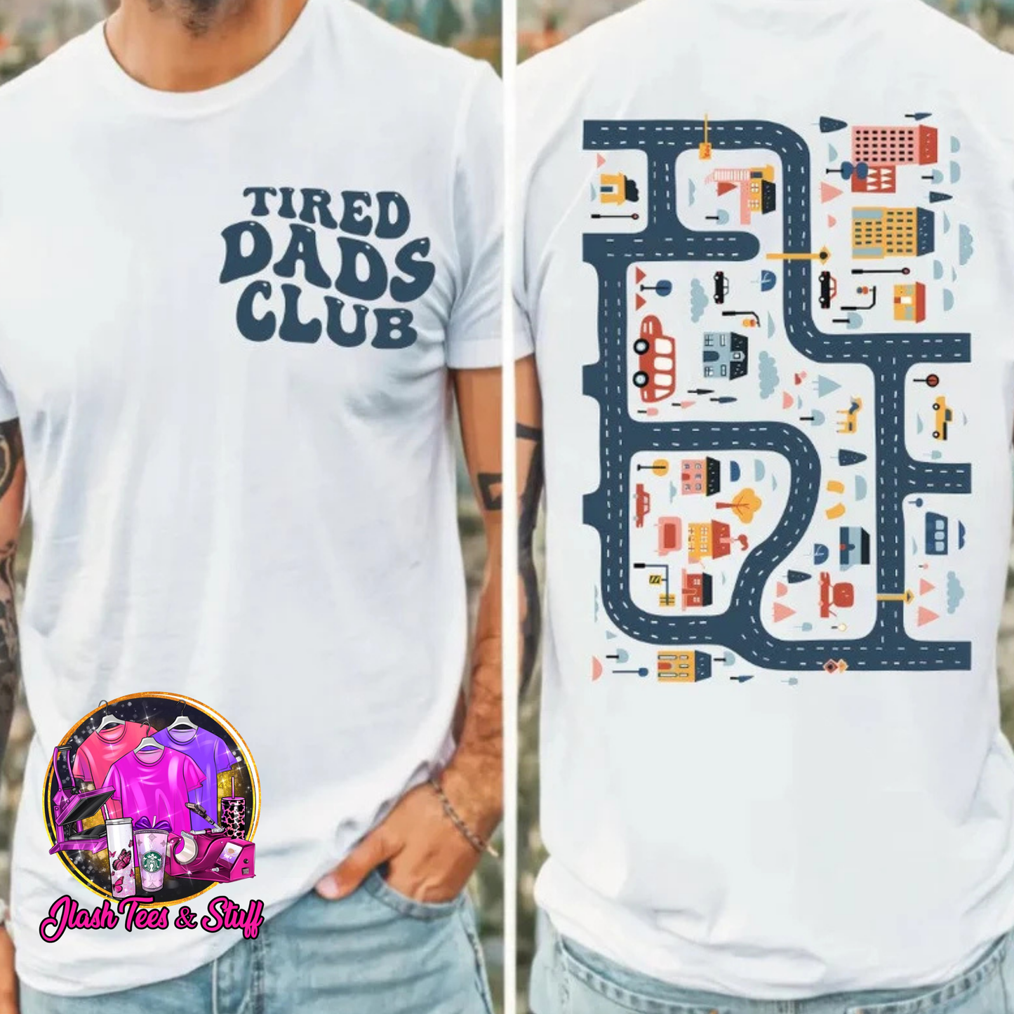 Tired Dads Club | Front and Back