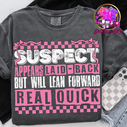 Suspect Appears Laid-Back