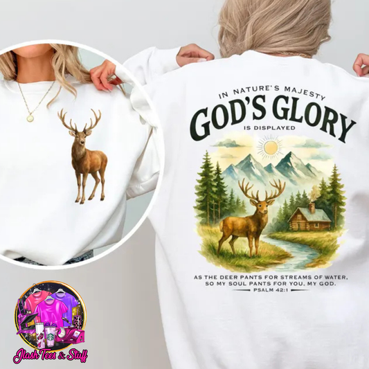 In Nature's Majesty, God's Glory is Displayed | Front and Back