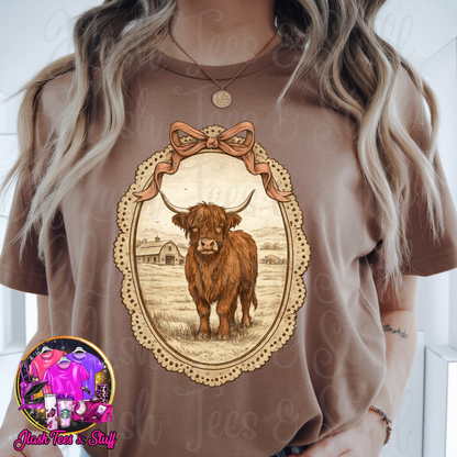 Vintage Highland Cow