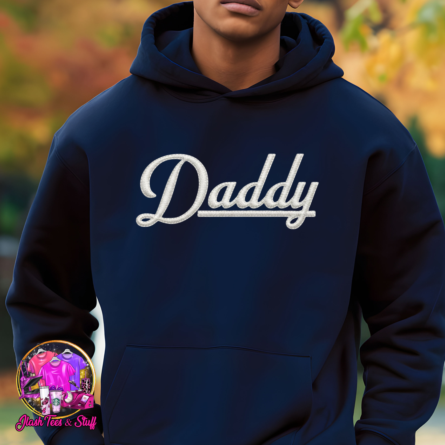 Daddy | Embroidered Look | White