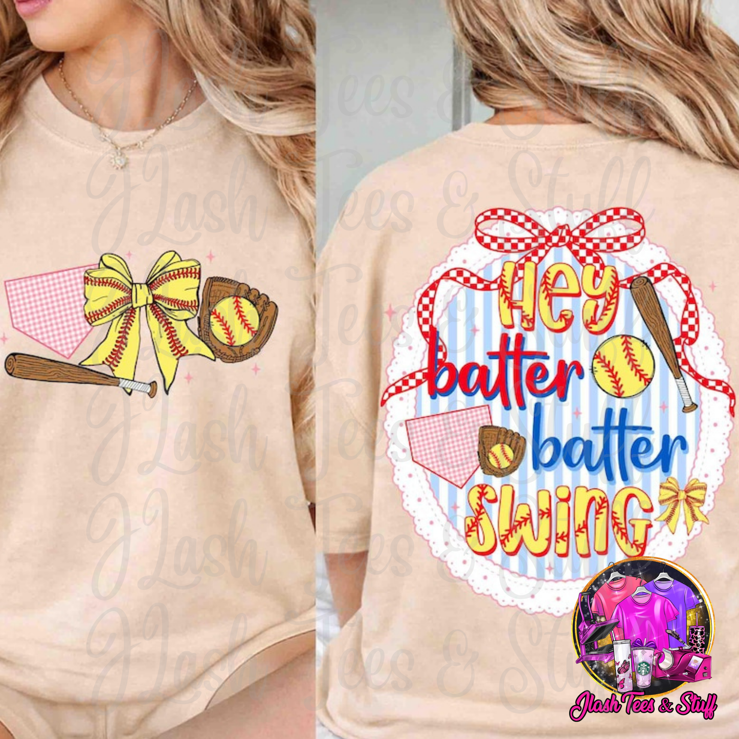 Softball - Hey Batter Batter | Front and Back