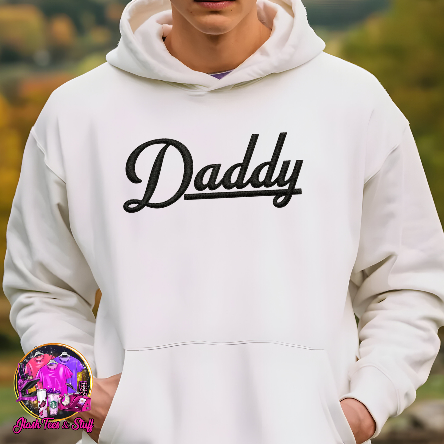 Daddy | Embroidered Look | Black